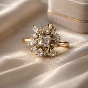 Princess & Baguette Cut Simulated Crystals