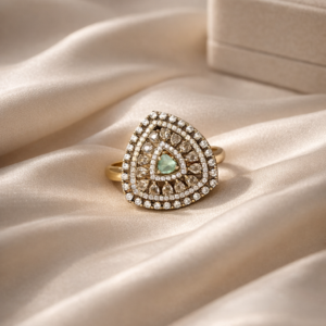 Kundan Polki Statement Ring